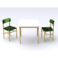 Jasper Morrison Trattoria Chair and Table