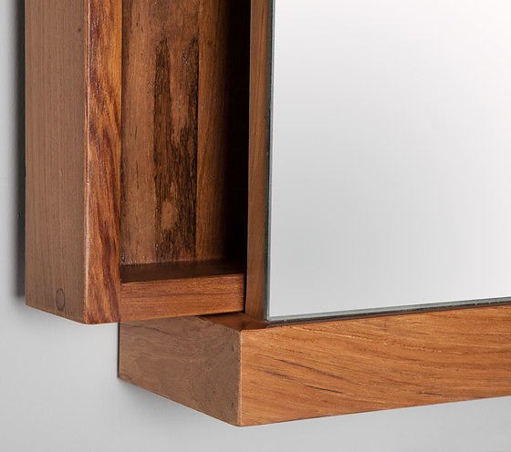 Ethnicraft Teak Bathroom Square Mirror Ethnicraft Teak Bathroom Square Mirror