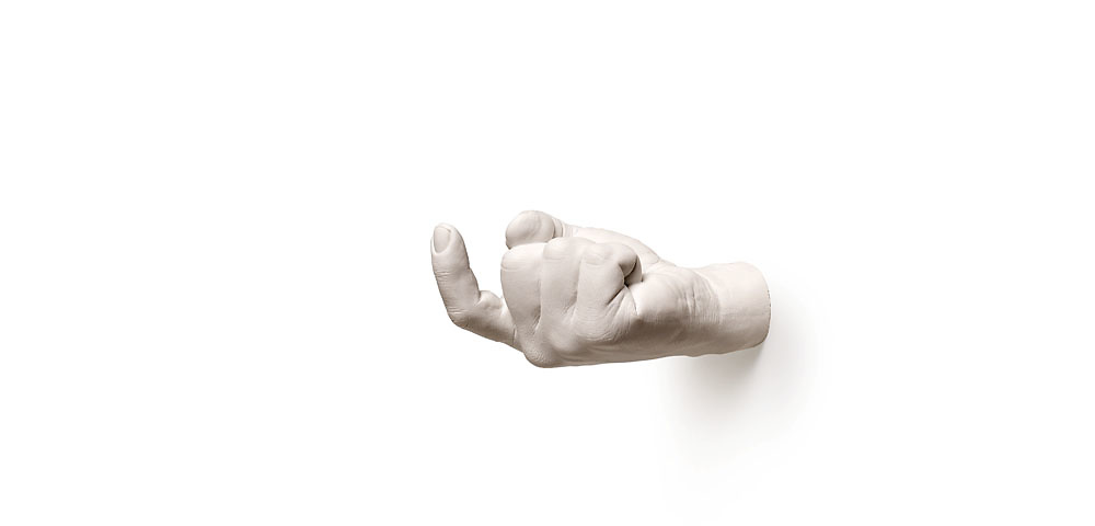 Ganci A Mano Da Parete Hand Hook Offer White Di Harry Allen Per Areaware – Design Realistico, Portachiavi E Vassoio