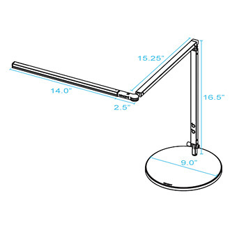 Koncept Lighting Z-bar High Power LED Desk Lamp