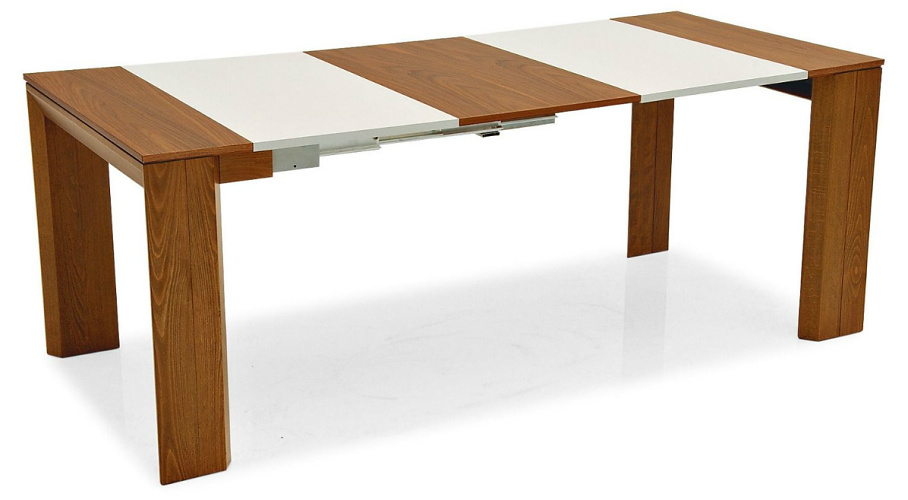 Wooden console table that can be adjusted to 4 different lengths.