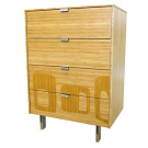 James Sanderson and Michael Iannone Green Mod: Midcentury Inlay Tall Dresser
