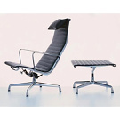 Charles and Ray Eames Aluminium Group EA 124/EA 125 Chairs
